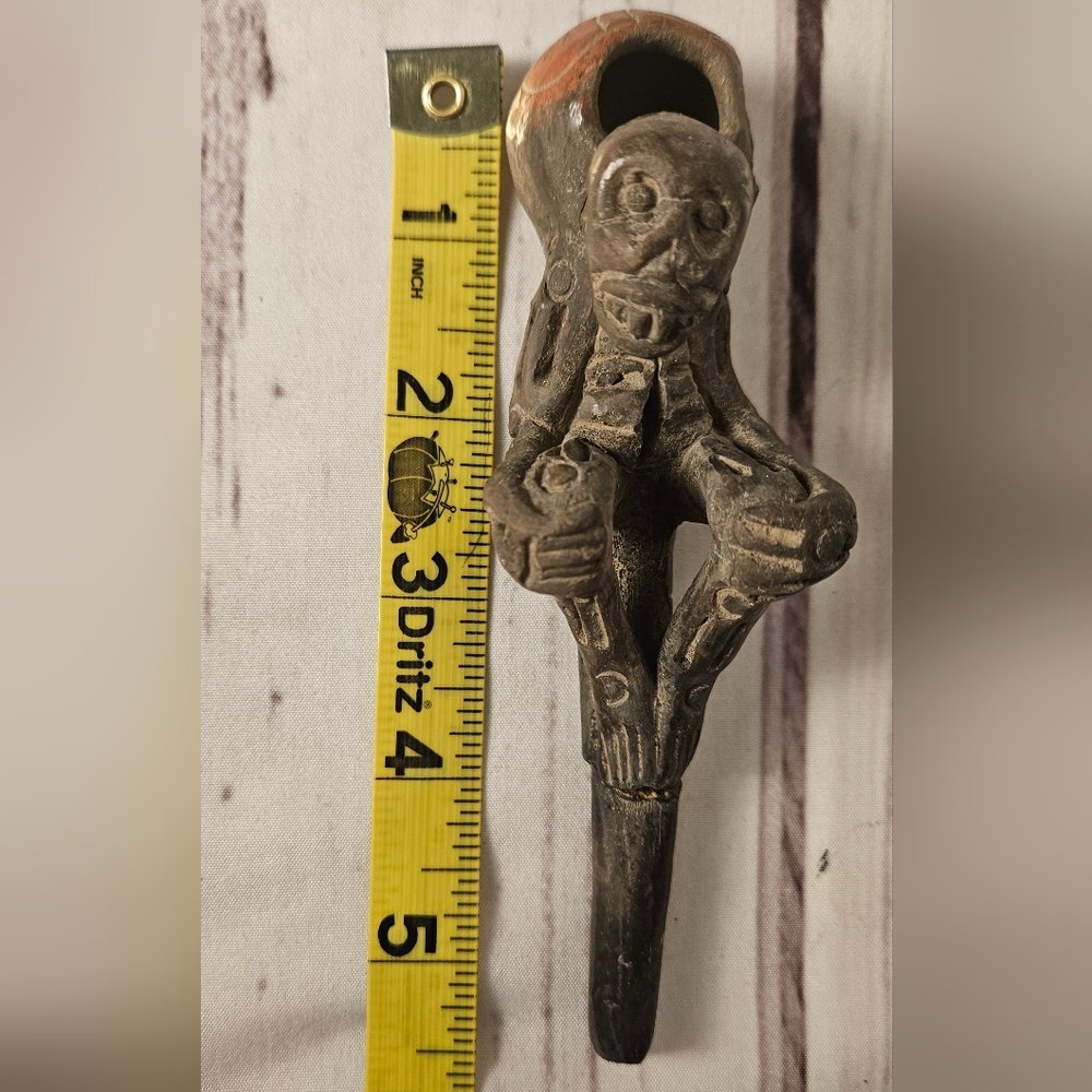 VTG Collectible Mayans Aztec Ceremonial Pipe Pre Columbian Style Smoking Pipe - Picture 4 of 15